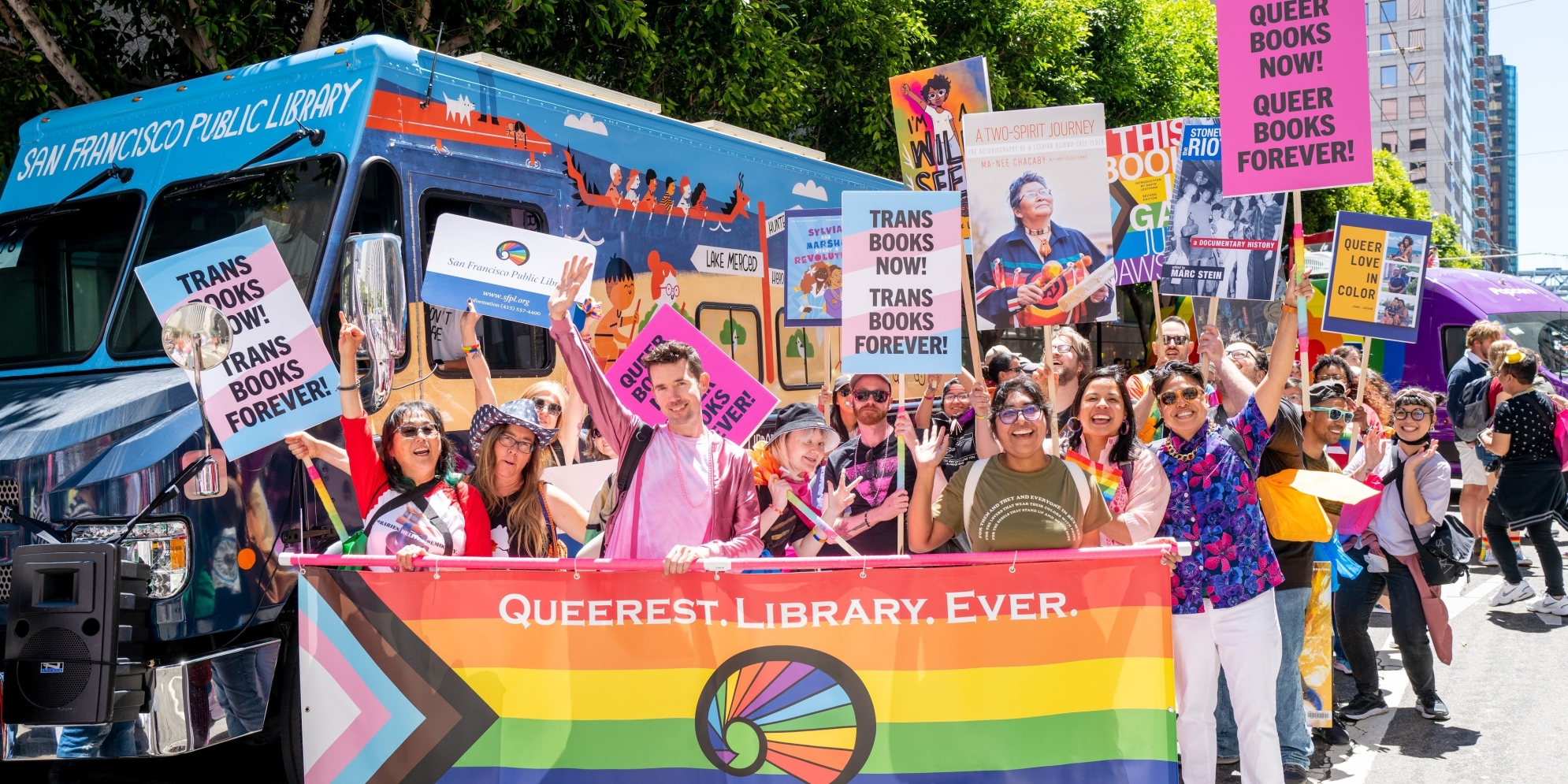 SFPL Staff at the Pride Parade 