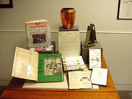 125th Anniversary Celebration Exhibit Case.