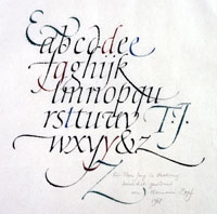 Calligraphy by Hermann Zapf. Click to enlarge.