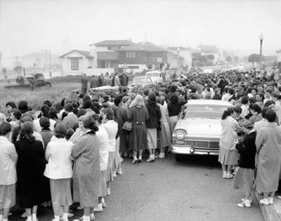 Ceremonia de Inicio de los Trabajos de la Biblioteca Merced, ca 1957