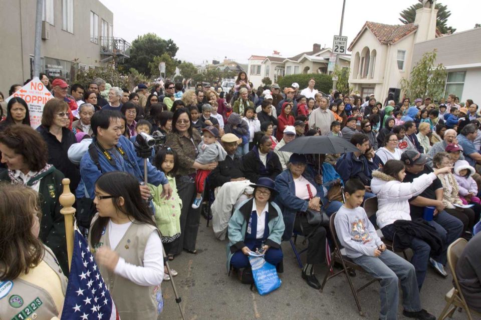 crowd at ingleside opening