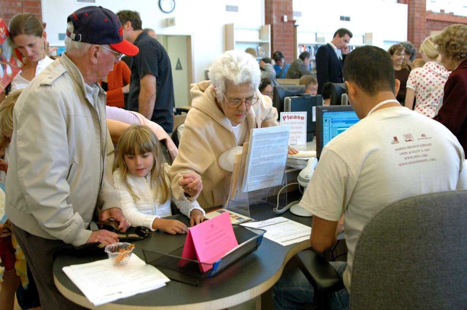 Marina branch renovation reopening 