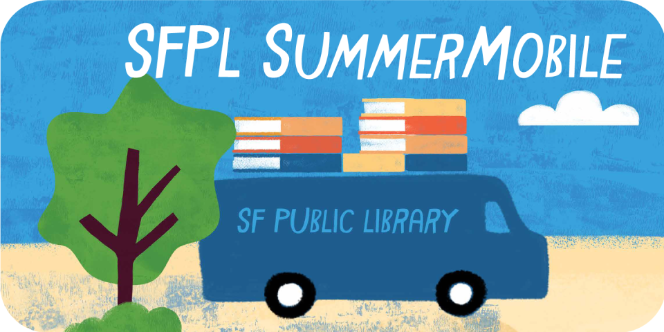 summer bookmobile banner