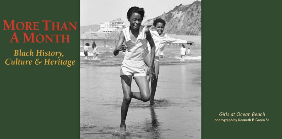 Girls at Ocean Beach, photograph by Kenneth P. Green Sr.